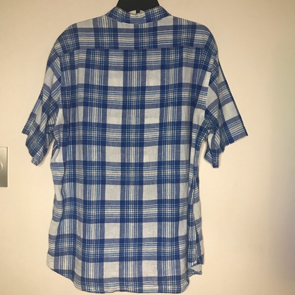 Alan Flusser button down short sleeve shirt XL - Picture 5 of 7